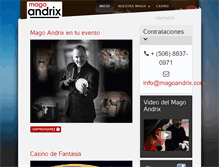 Tablet Screenshot of magoandrix.com